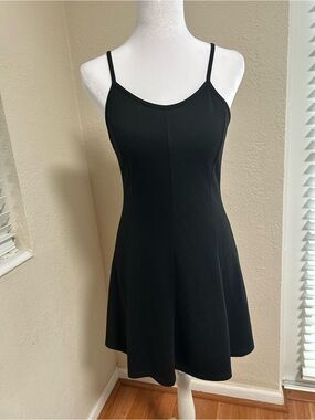 The HANGER Black Spaghetti Strap Mini Dress